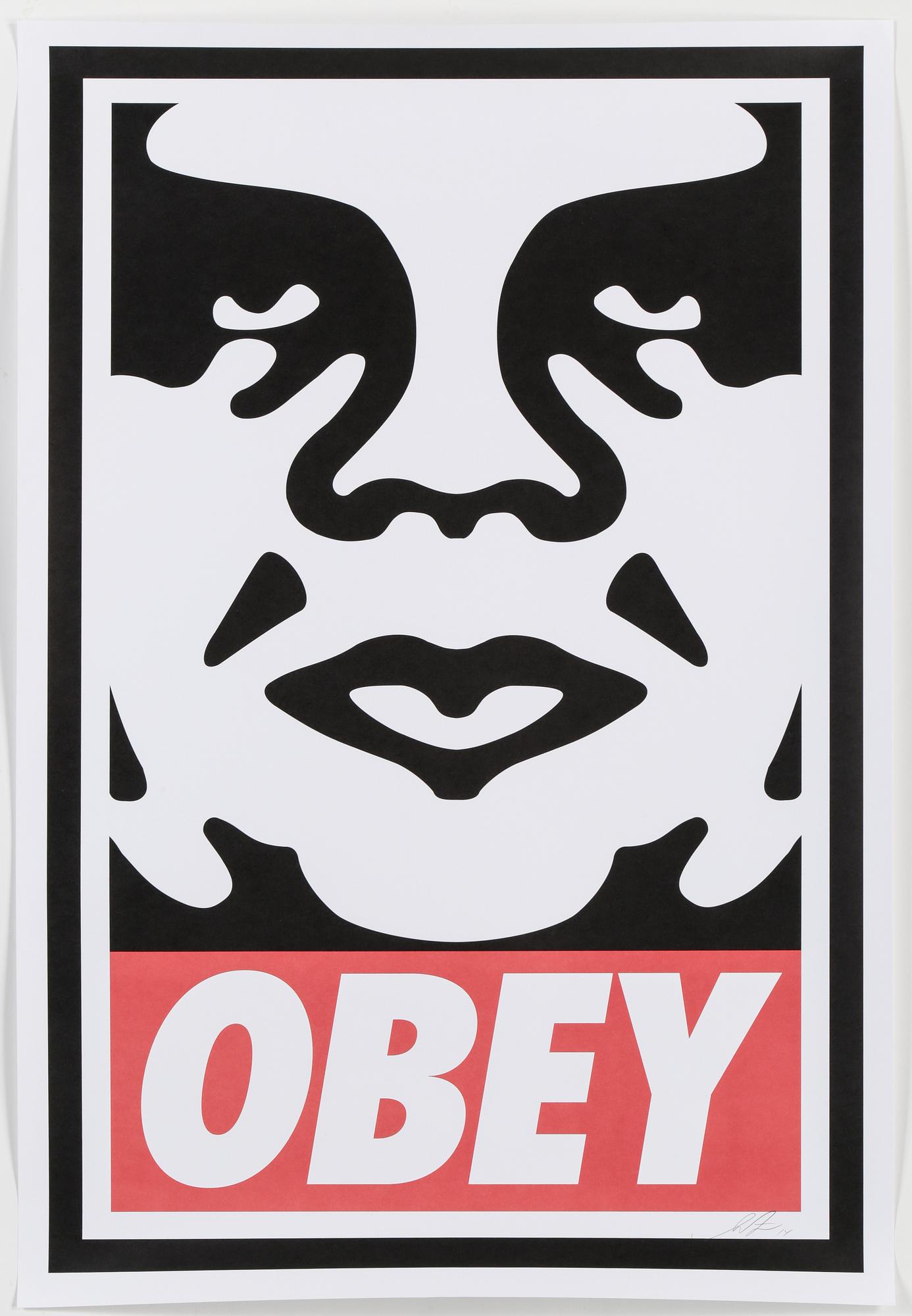 SHEPARD "OBEY" FAIREY, grafiskt blad, signerat.