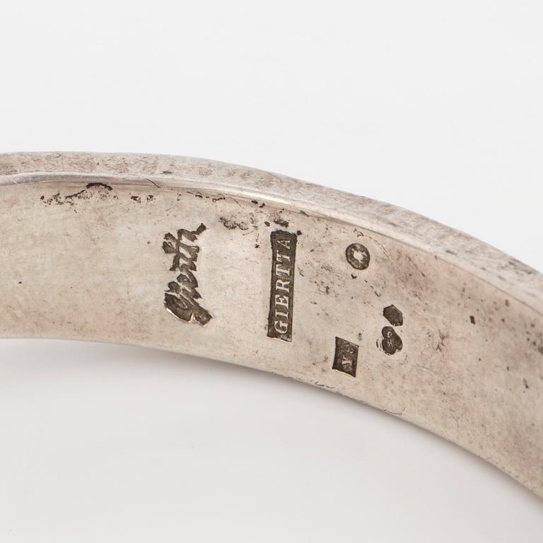 CLAËS E. GIERTTA, a silver bracelet from Stockholm, 1973.