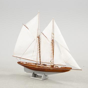 A 'Blue Nose' model boat, 21st Century.