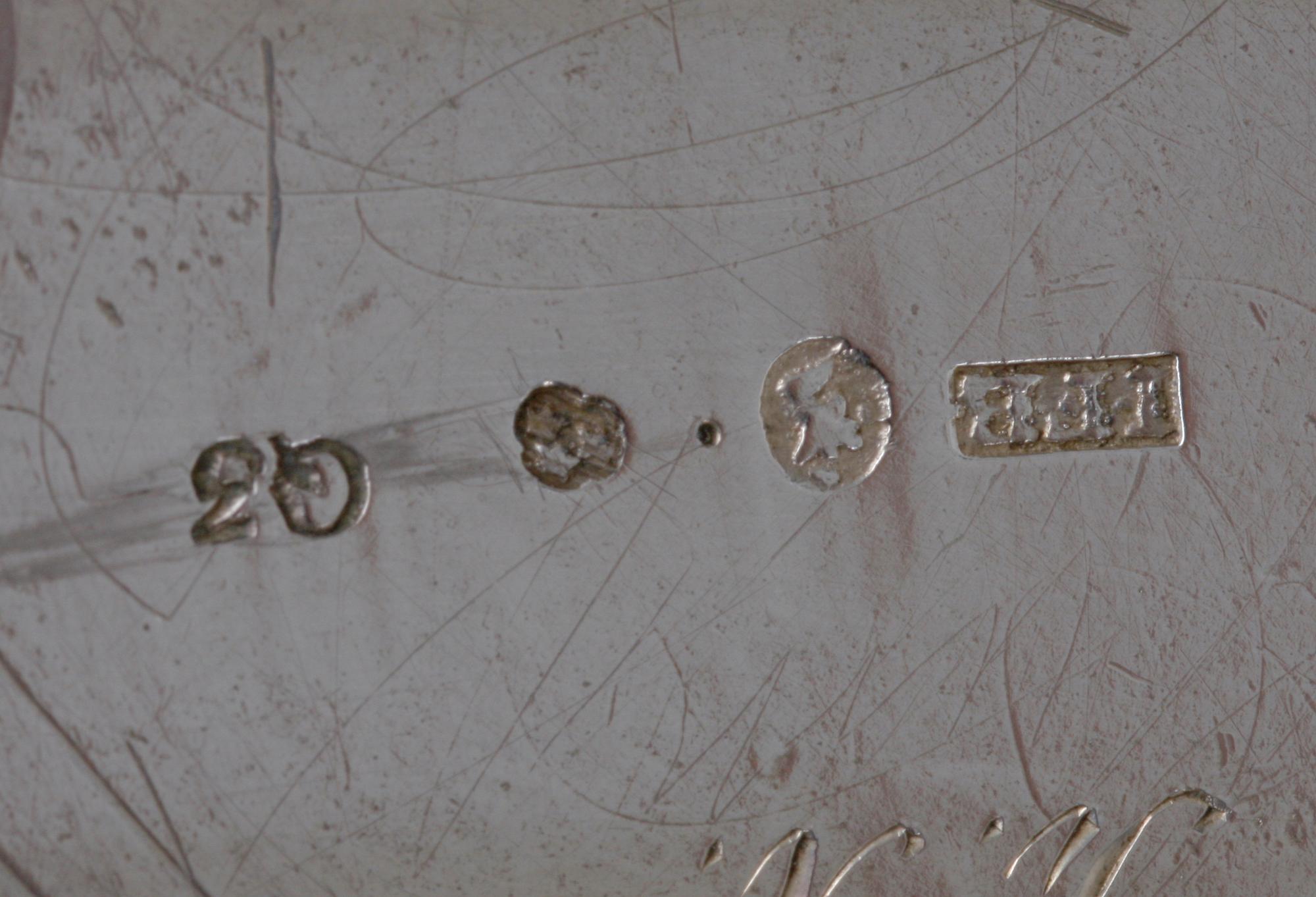 CHOKLADKANNA, silver. Johan Fredrik Björnstedt, Stockholm, 1822.