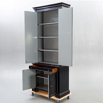 A modern painted cabinet.