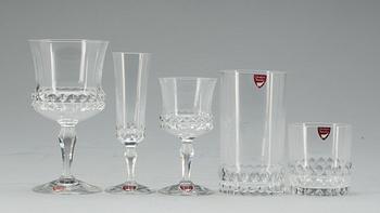 GLASSERVIS, 58 delar, "Silvia", Orrefors.