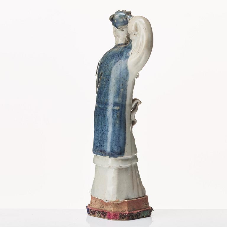 Figurin, blanc de chine. Qingdynastin, 1700-tal.