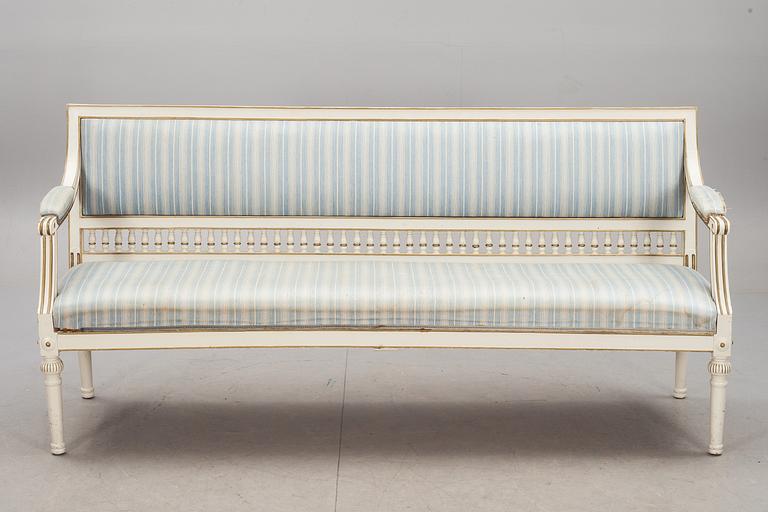 SOFFA, gustaviansk stil, 1800-tal.