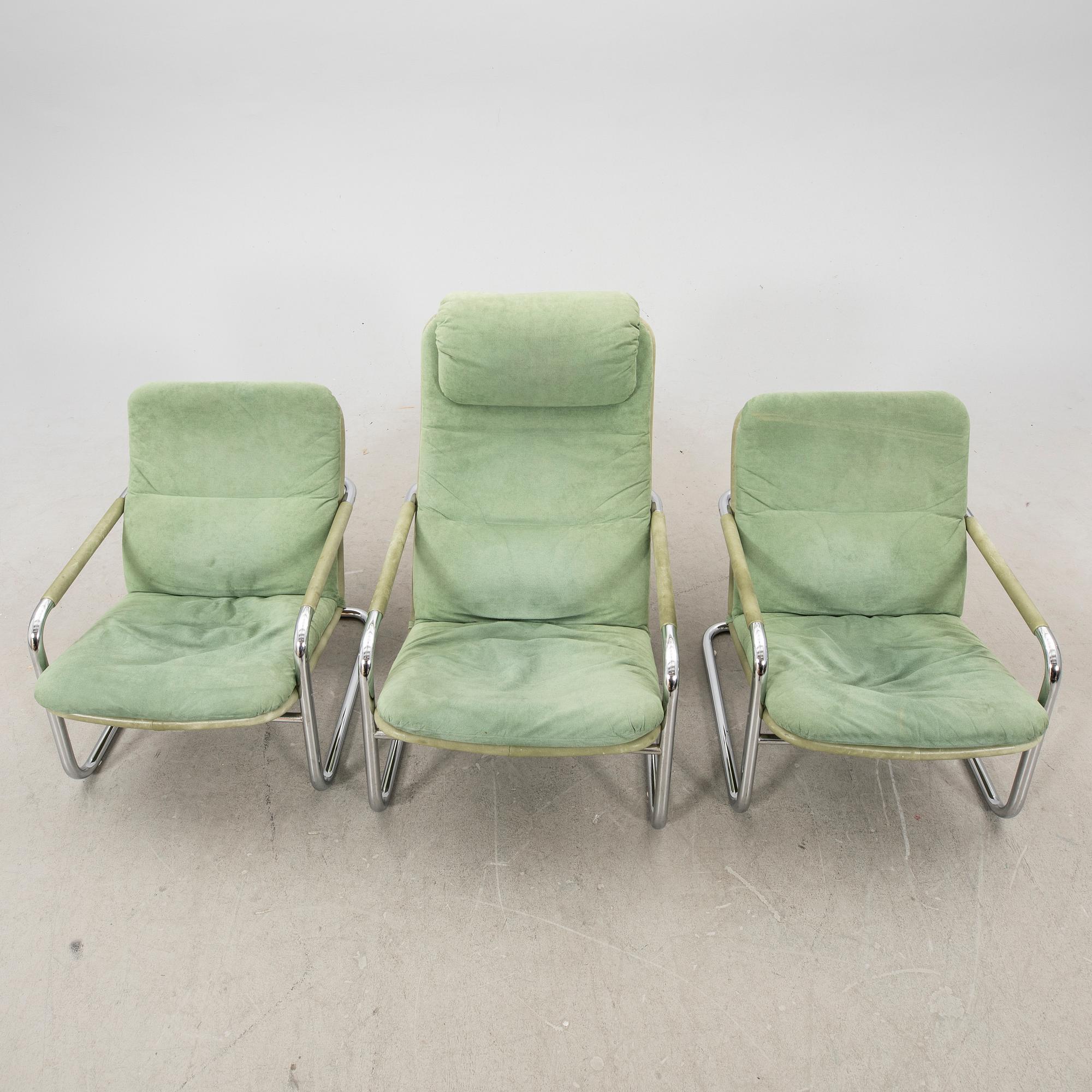 Fåtöljer 2+1 st DUX 1980/90-tal.