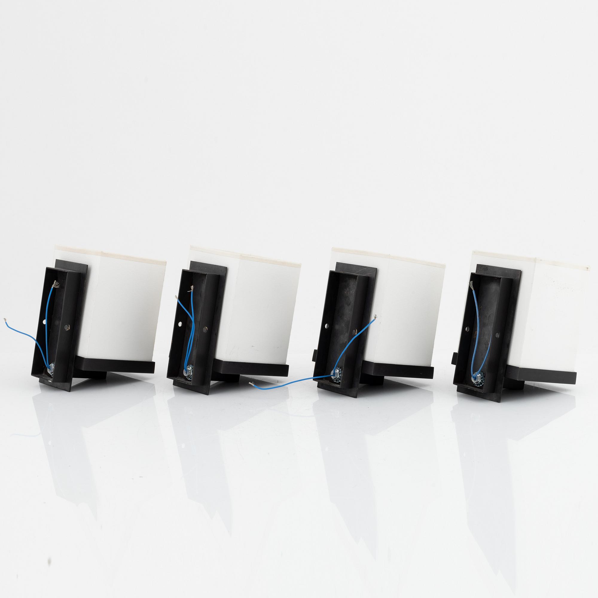 Stéphane Davidts, a group of 4+2 wall lights, Davidts Ligtning, 21st Century.
