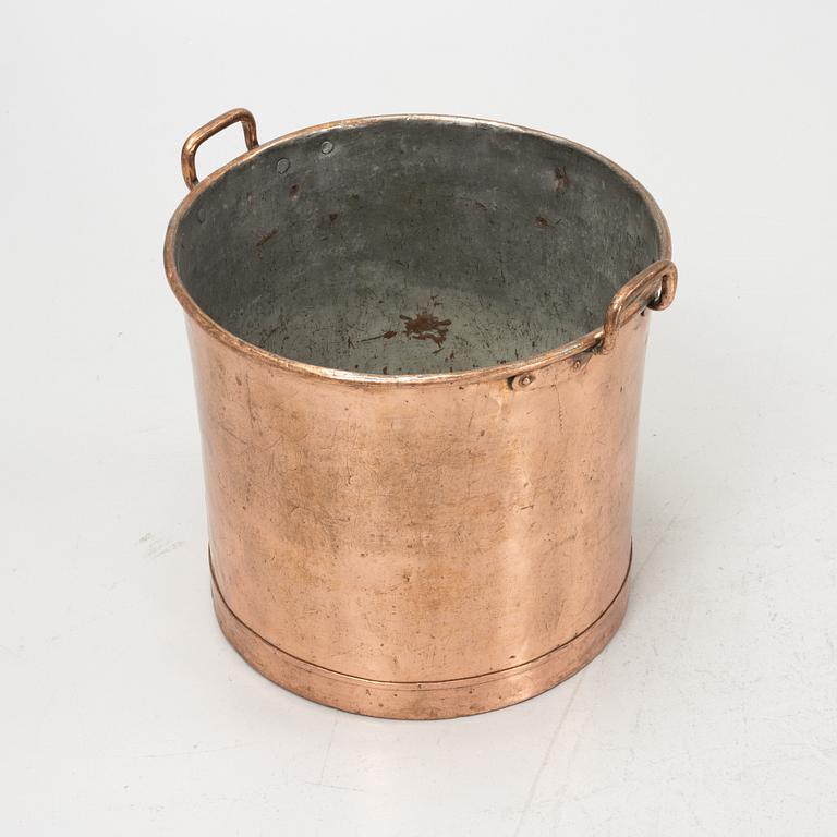 A copper vessel, 19th Century.