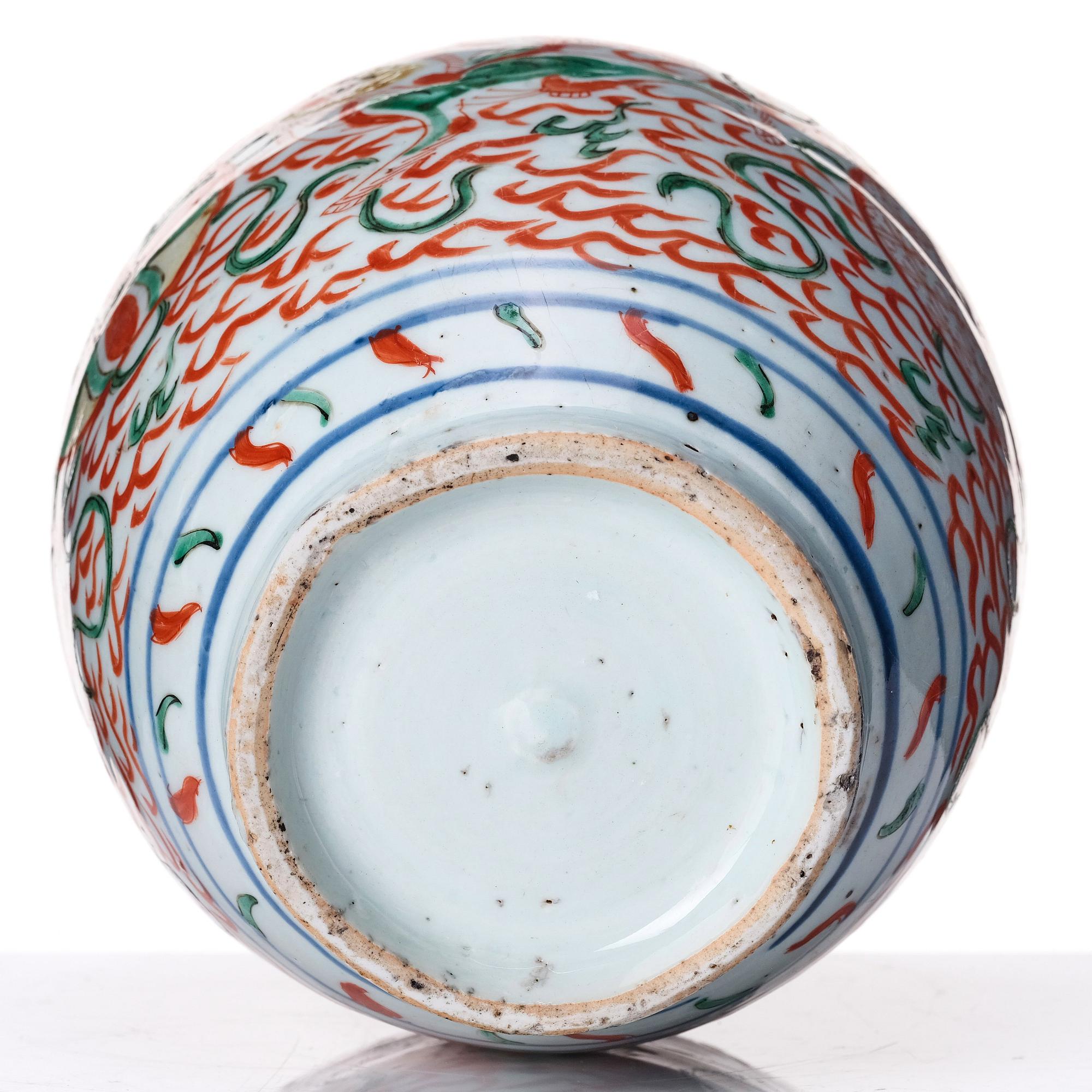 Kruka, porslin. Transition, 1600-tal.