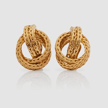 1193. A pair of Hermés earrings.