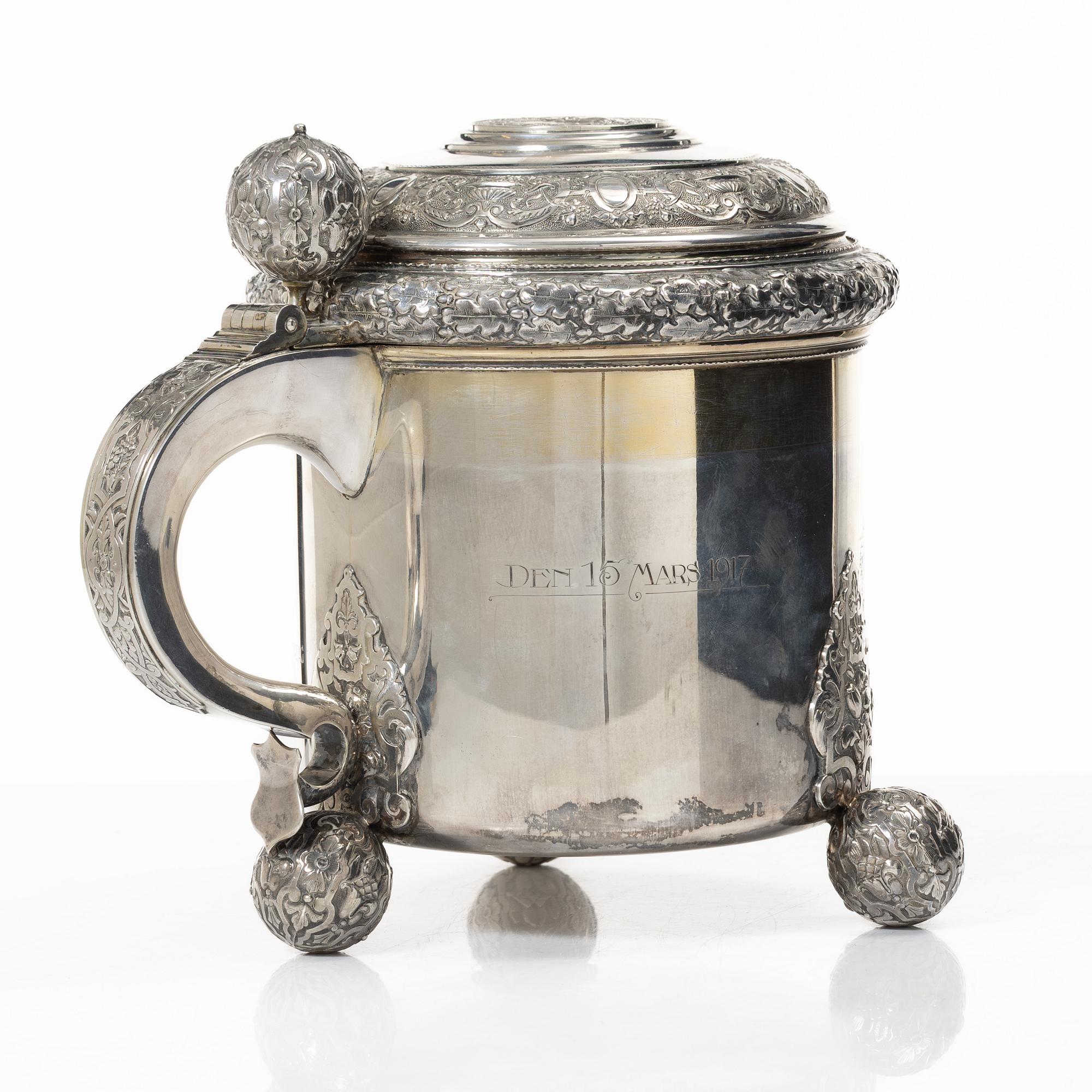 A silver tankard, GAB, Stockholm, 1916.