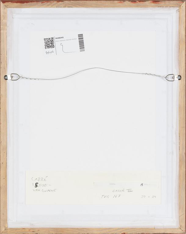 Pierre Olofsson, gouache and wax crayon, signed,