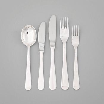 146. Wiwen Nilsson, a set of 60 pieces of sterling flatware, Lund, Sweden 1958 and 1964.