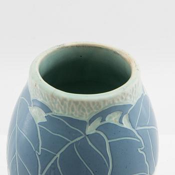 Josef Ekberg, Vase, stoneware, "Sgraffito", Gustavsberg.