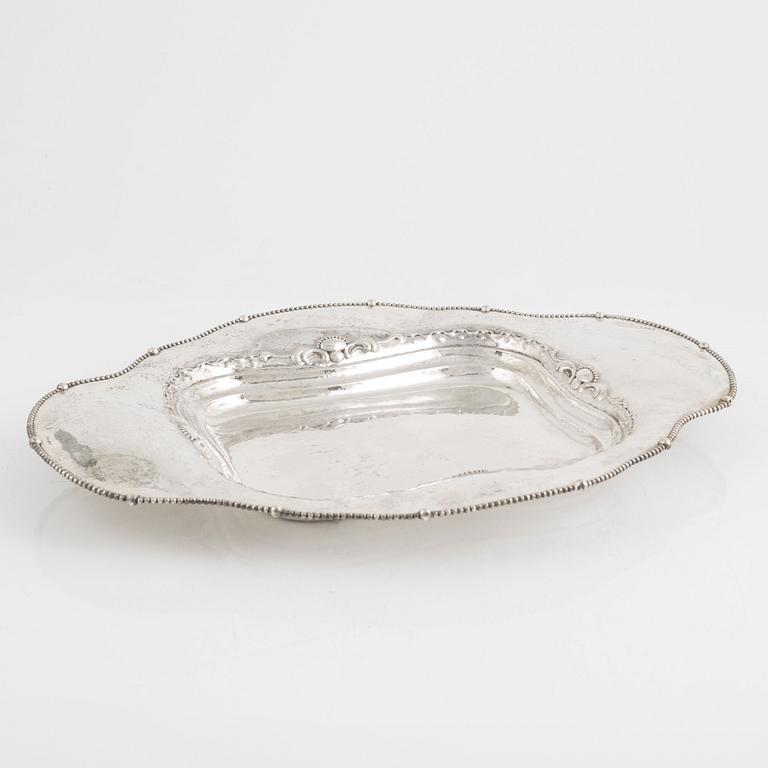 David Andersen, a silver tray , Norway, Swedish import marks, Stockholm 1927.