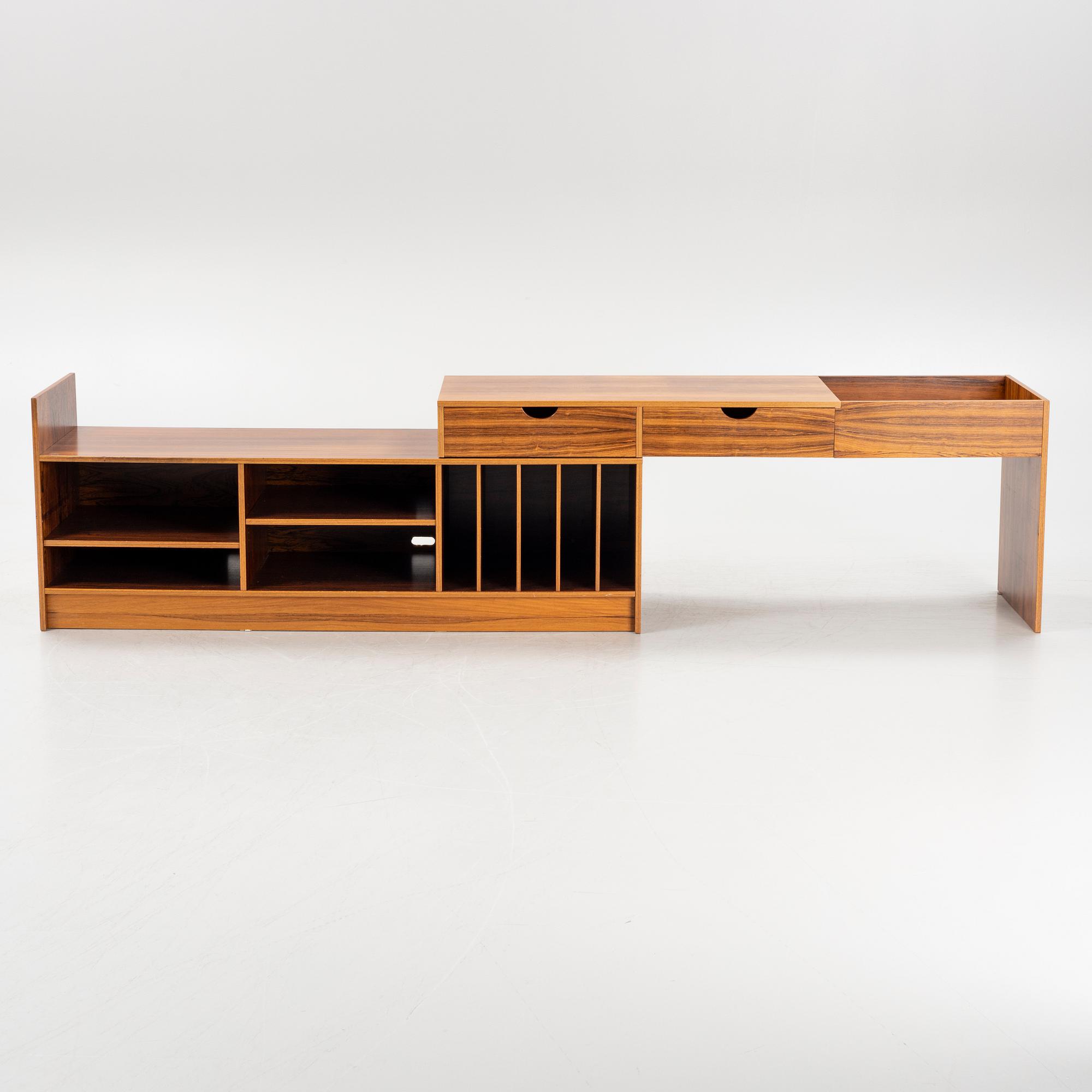 Stereobänk/sideboard, 1970-tal.