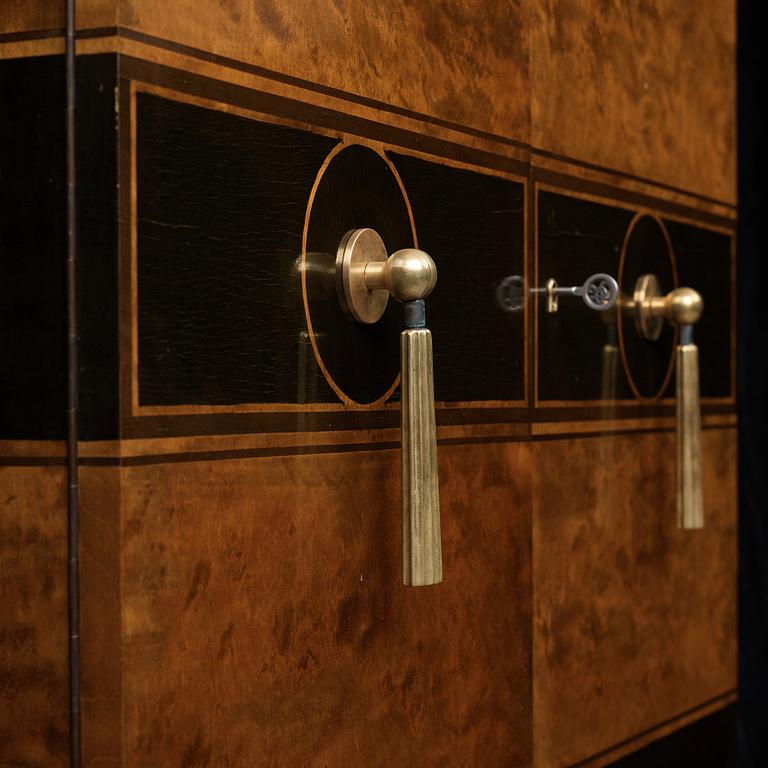 Otto Schulz, a pair of Swedish Grace cabinets for Boet, Gothenburg 1930's.