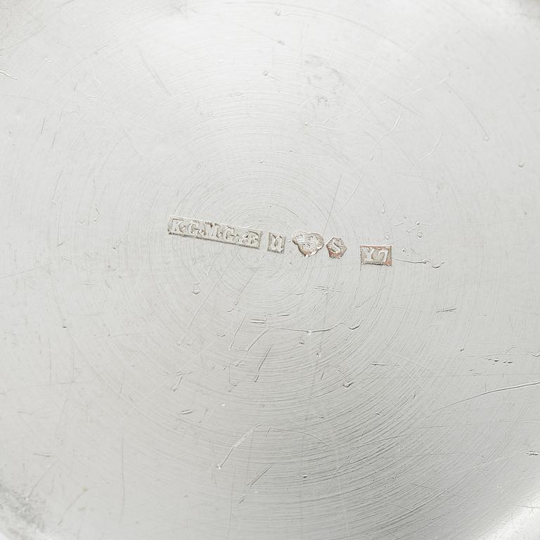 A lot of silver, 8 pieces, including with mark of KG Markströms, Uppsala 1897.