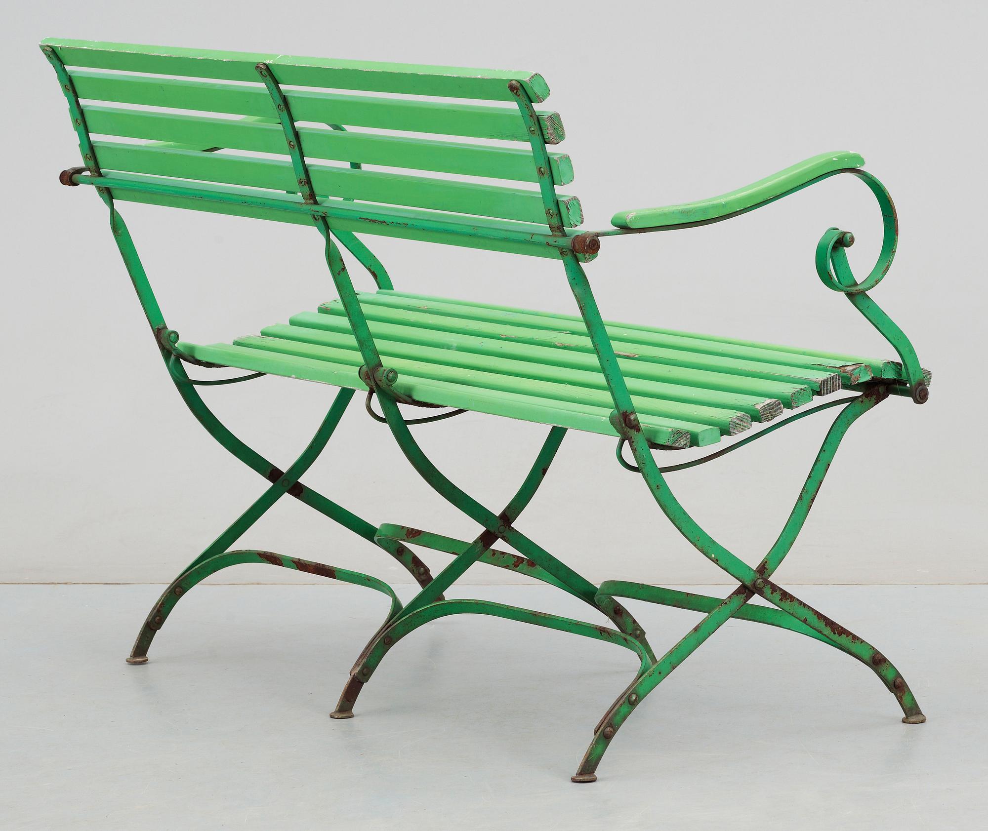 TRÄDGÅRDSMÖBLER, 5 delar, 1900-talets början.