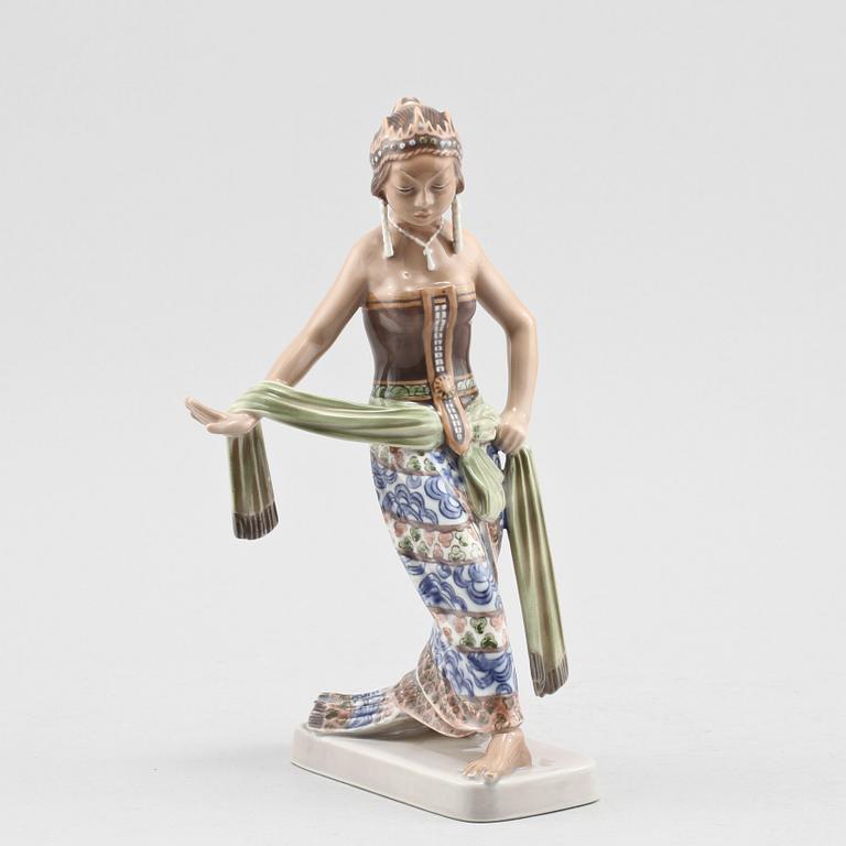 FIGURIN, porslin, Dahl Jensen, Danmark, omkring 1900-talets mitt.
