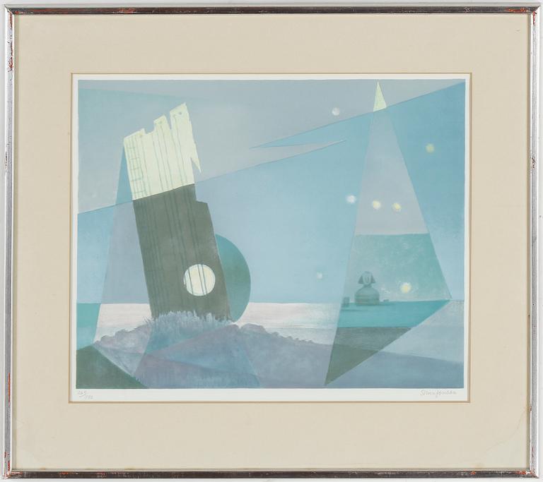 SVEN JONSON, färglitografi, signerad och numrerad 269/390.