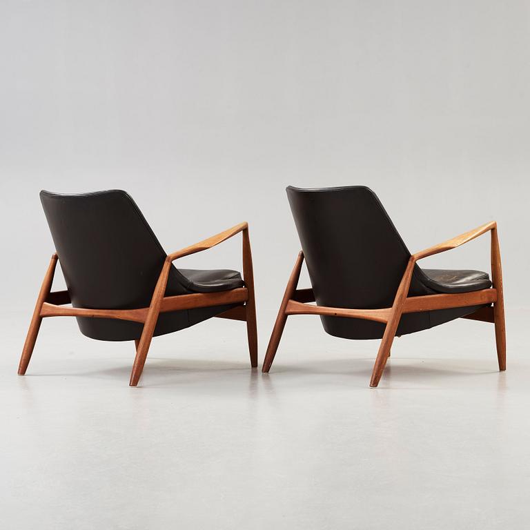 Ib Kofod Larsen, a pair of 'Seal' armchairs, Olof Persson Möbler, Sweden 1950's-60's.