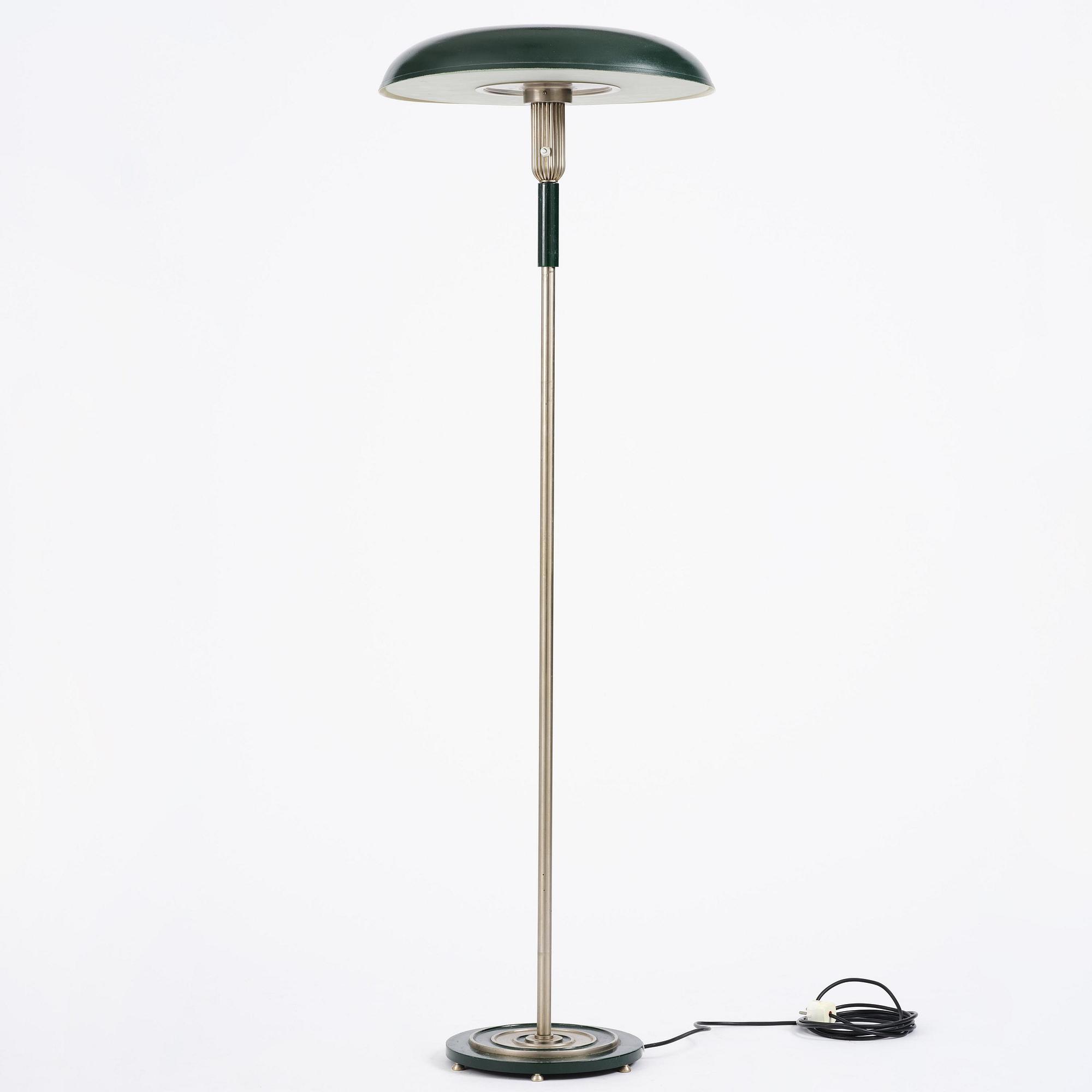 Harald Notini, a floor lamp, Arvid Böhlmarks Lampfabrik, Stockholm, 1930s.