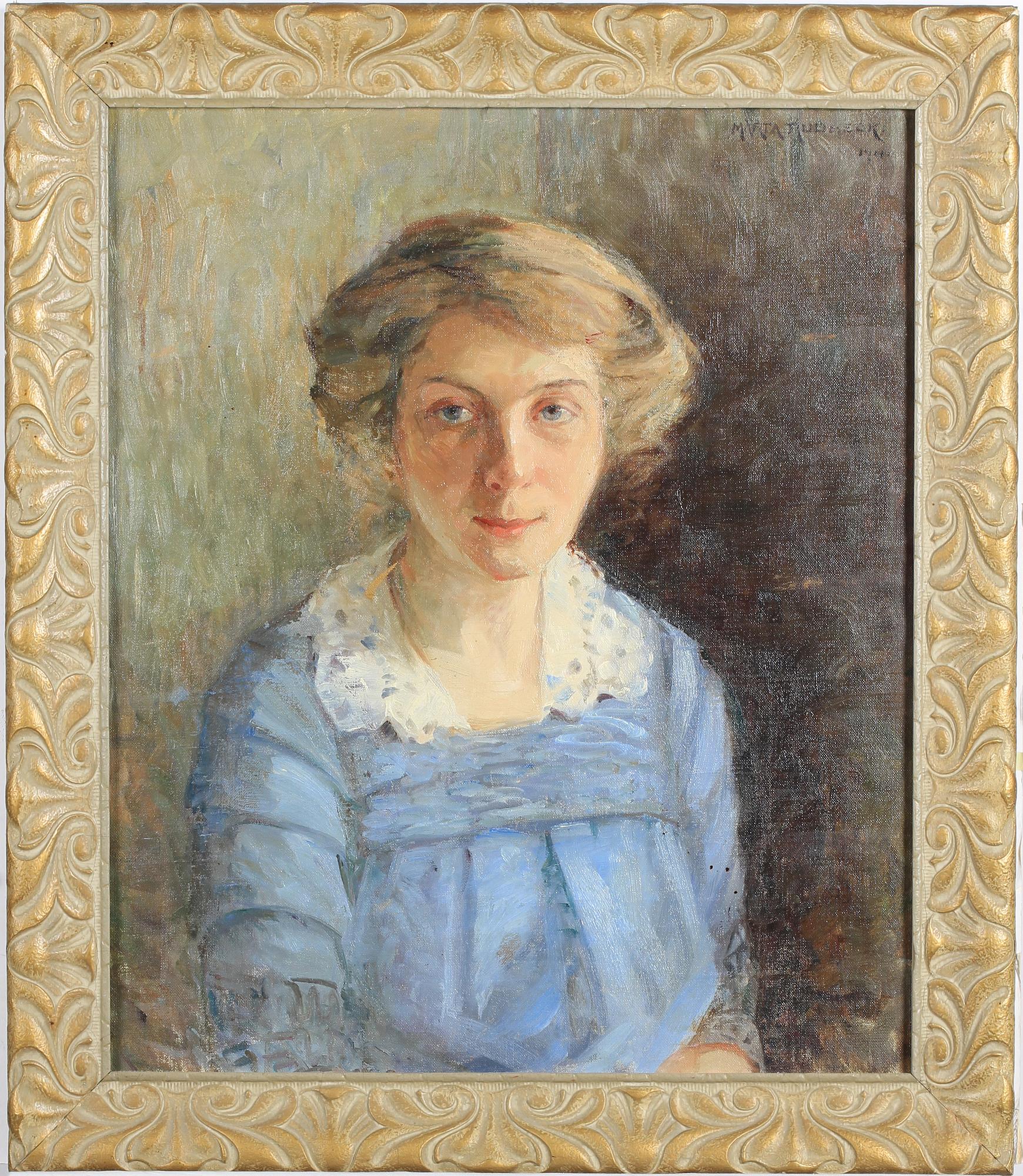 MÄRTA RUDBECK, olja på duk, sign o dat 1911.