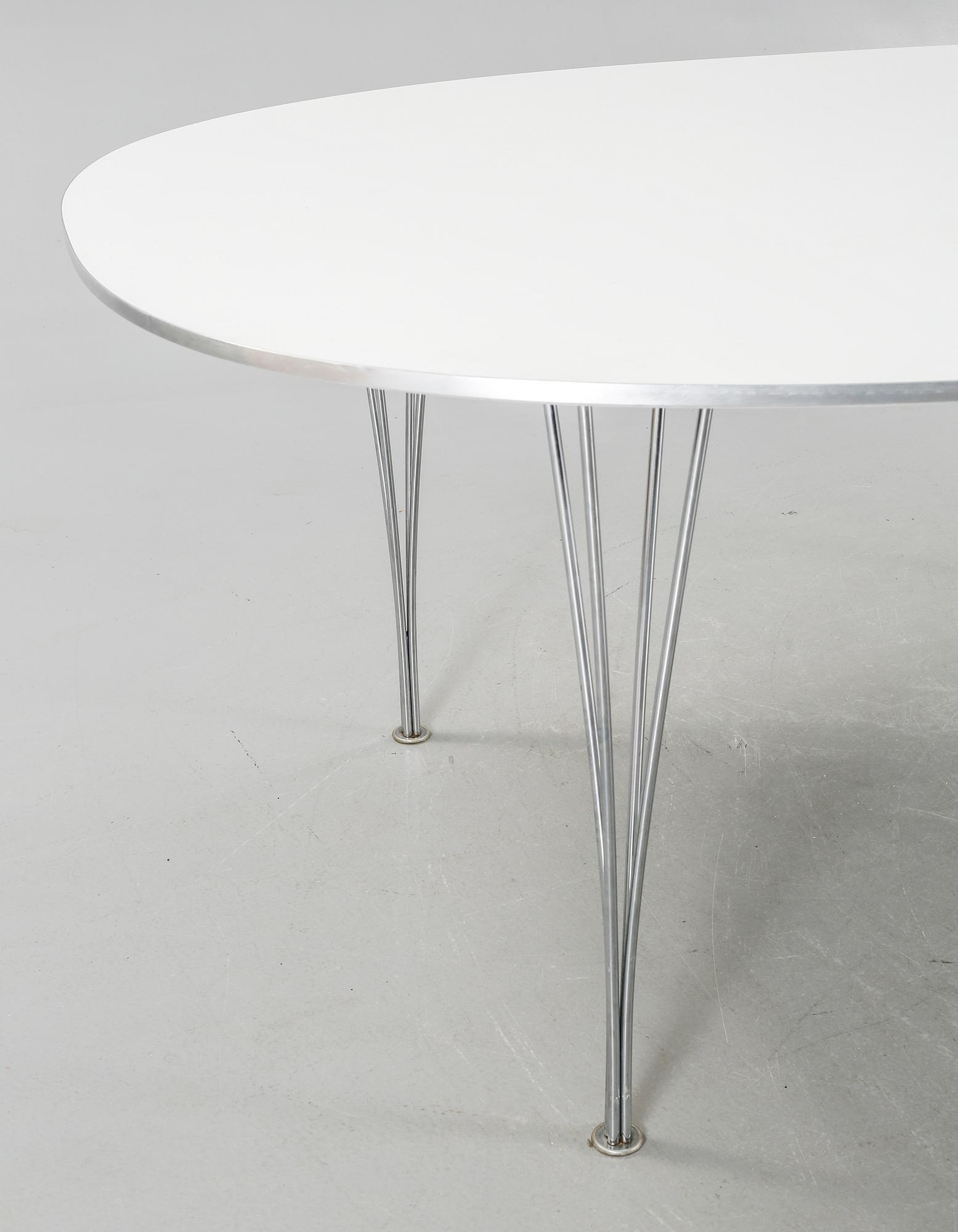 BRUNO MATHSSON & PIET HEIN, bord, "Superellips", Fritz Hansen, 1987.