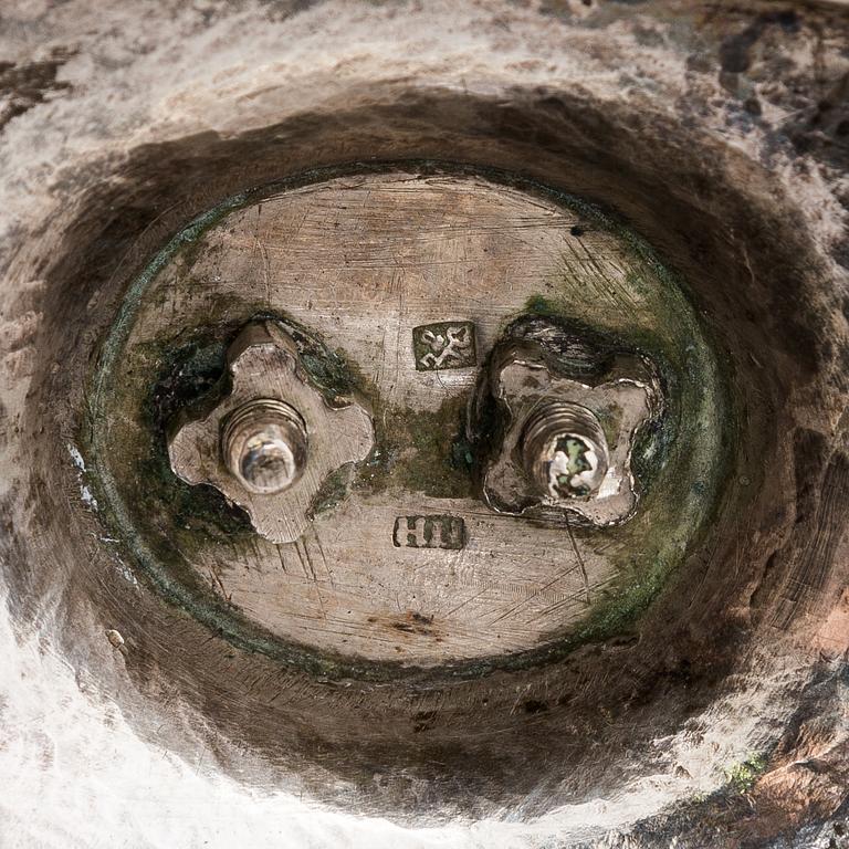 Heinrich Nowack, leipäkori, hopeaa, osittain kullattua, Tartto 1829-1845.