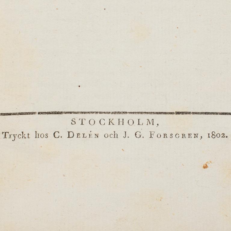 JOHAN WILHELM PALMSTRUCH, SVENSK BOTANIK, 1-9, Stockholm & Uppsala, 1802 - 1825.