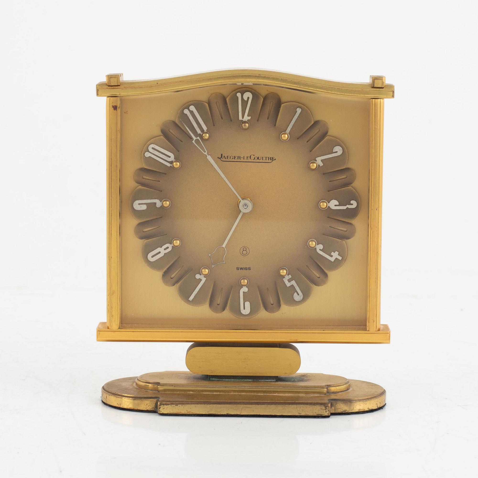 Jaeger LeCoultre, table clock, second half of the 20th century.