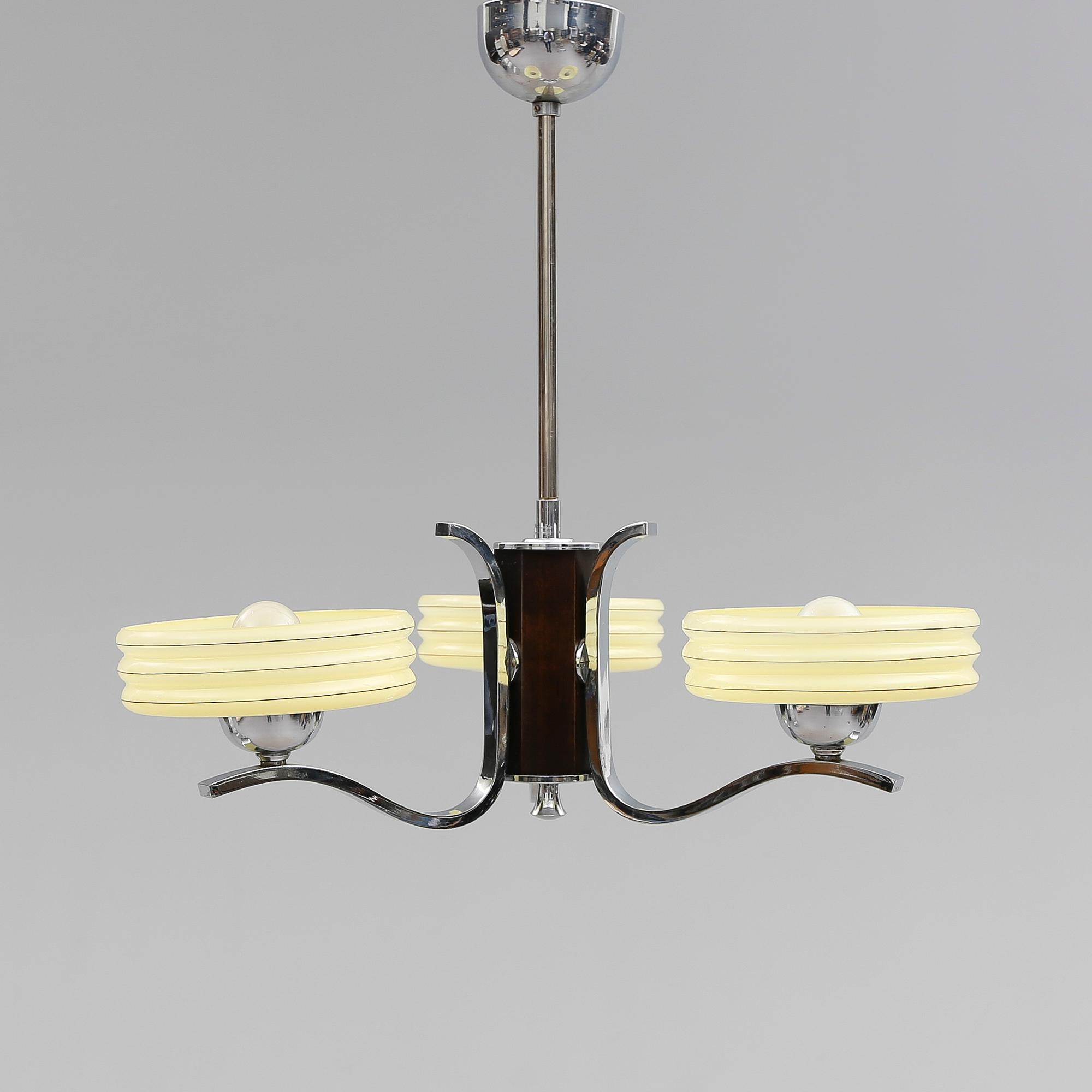 TAKLAMPA, art déco. Höjd ca 59 cm.