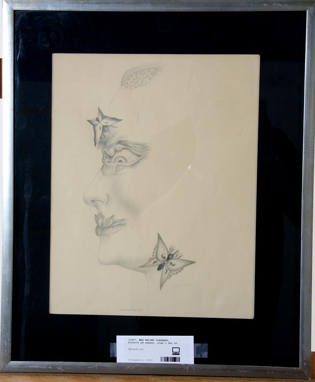MAX WALTER SVANBERG, blyerts på papper, sign o dat 45.