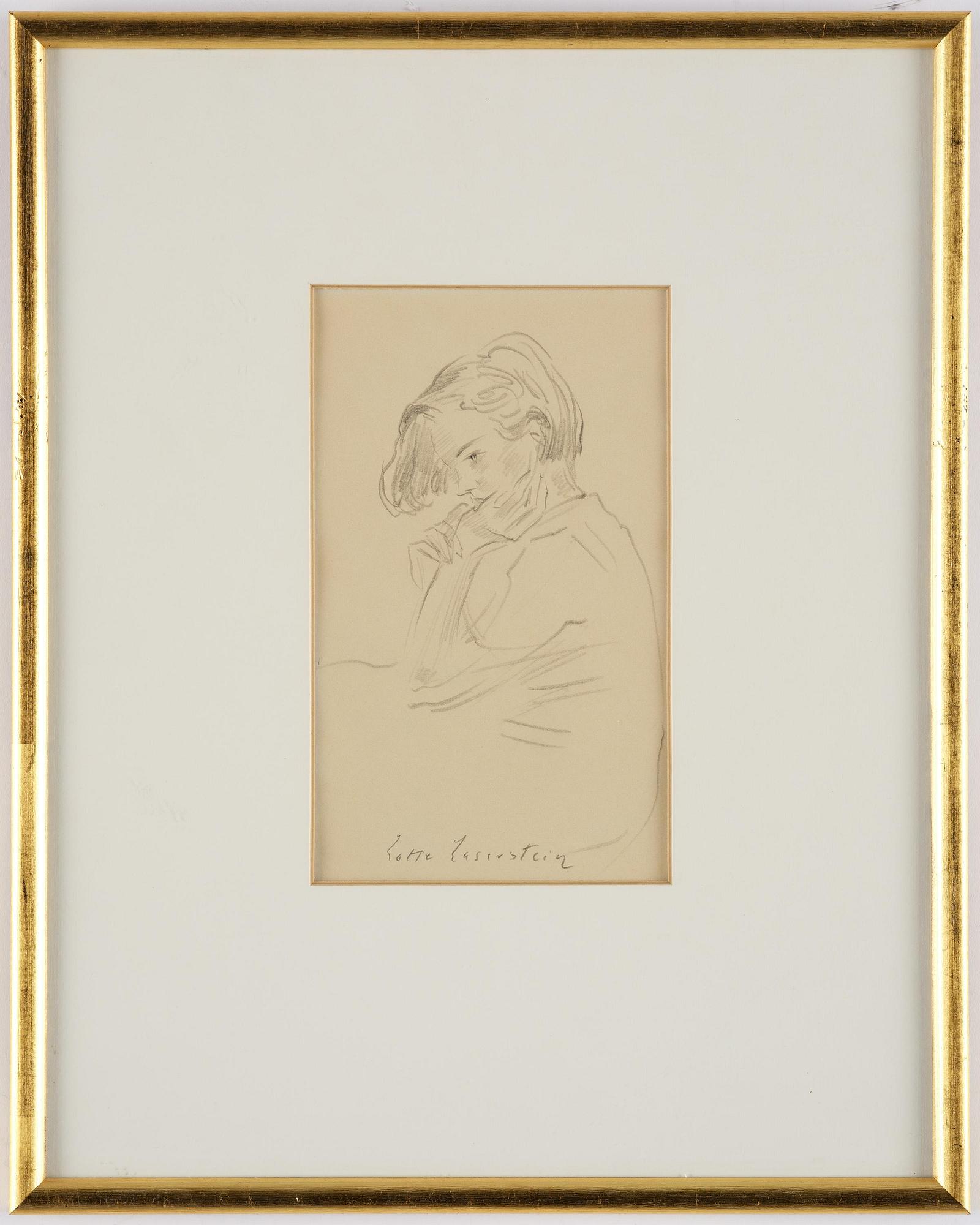 Lotte Laserstein, Contemplative girl.
