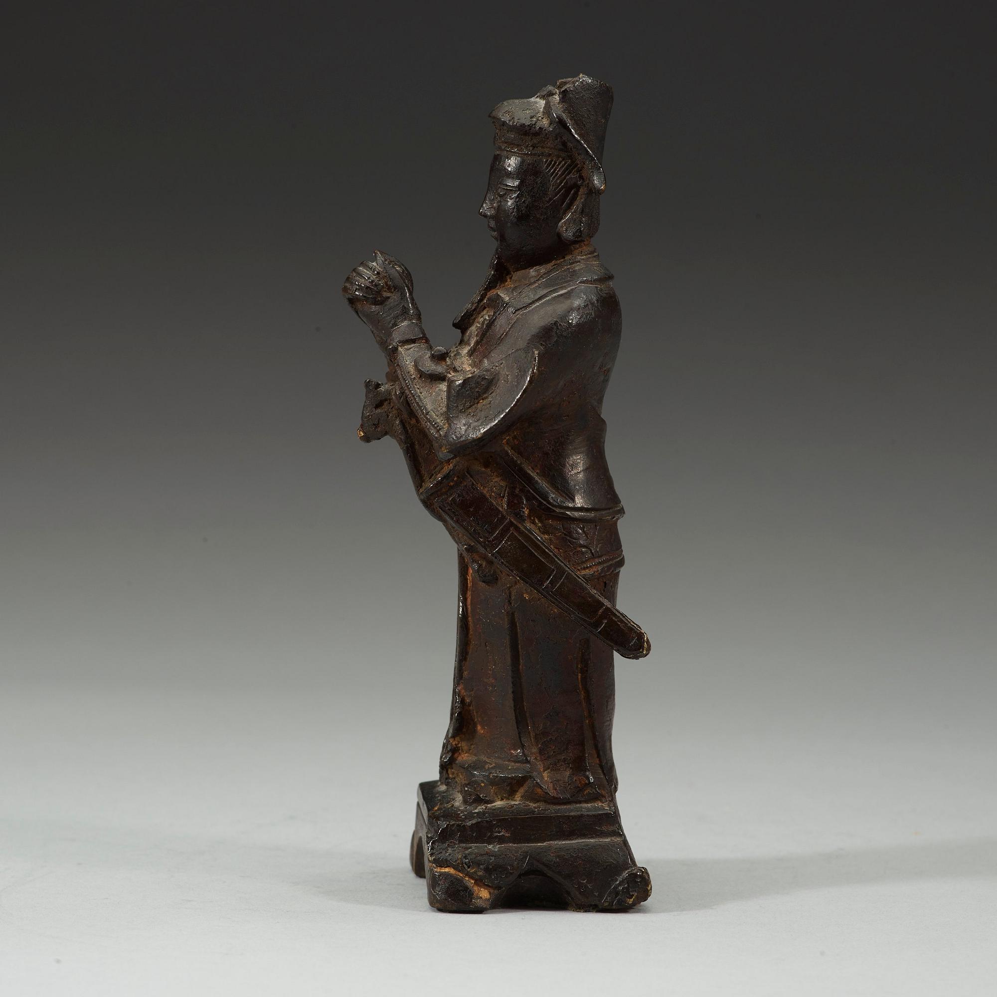 DAOISTISK GUDOM, brons, Mingdynastin (1368-1644).