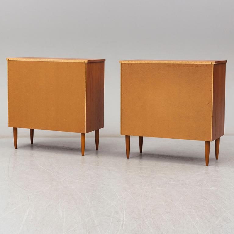 BYRÅER, ett par, 1900-talets andra hälft.