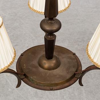 a 1920's-30's Art Déco ceiling lamp.