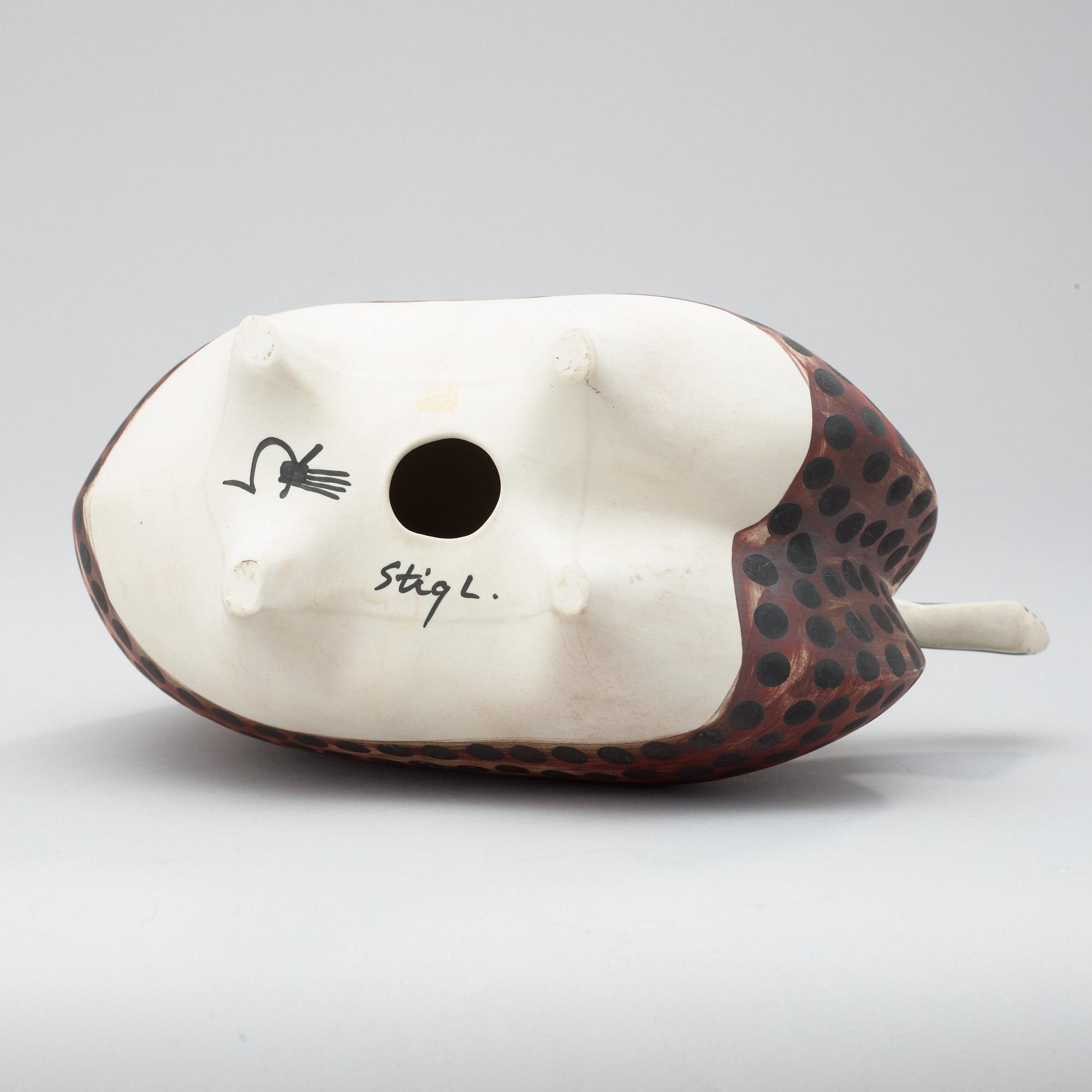 STIG LINDBERG, figurin, "Springare", Gustavsberg Studio 1952-72.