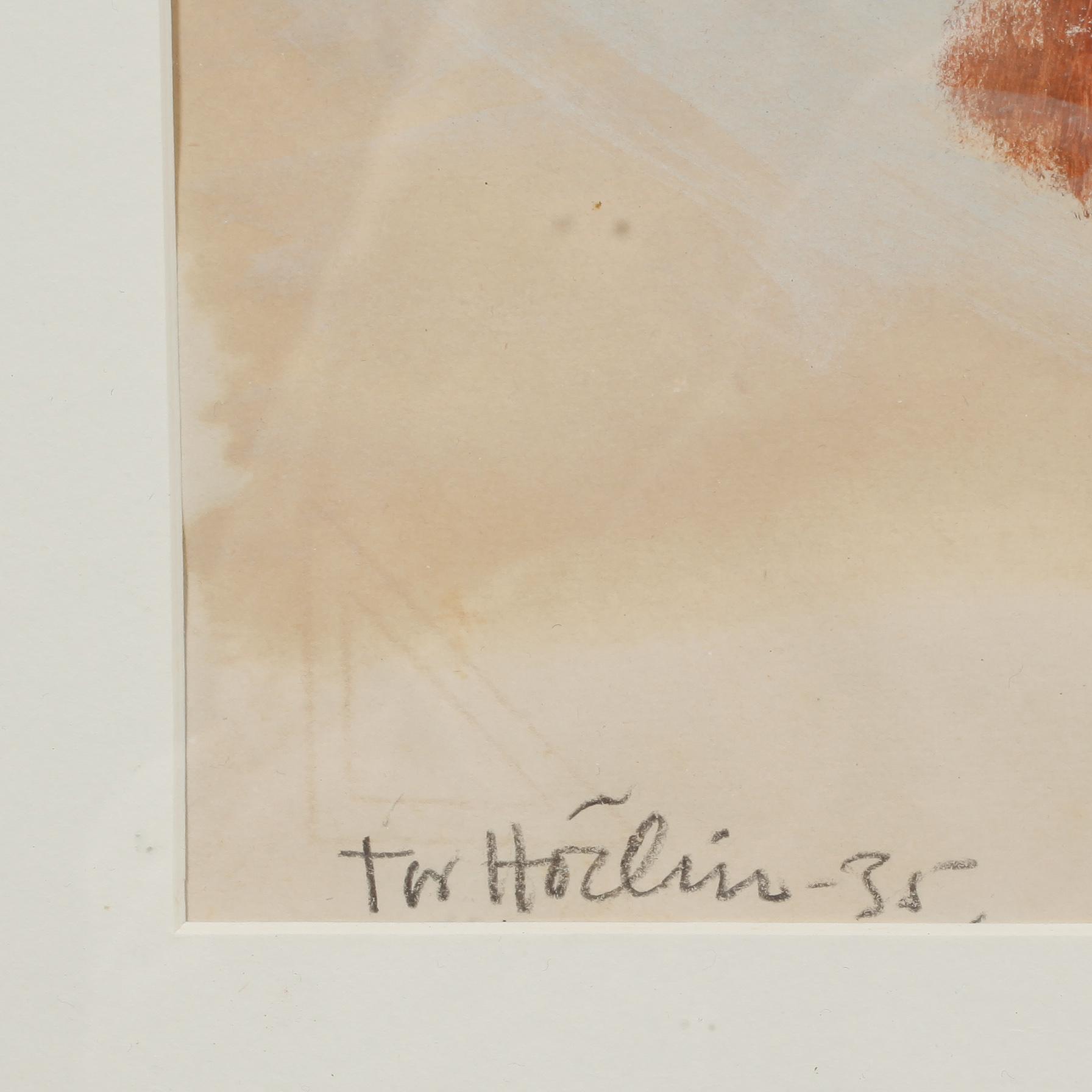 TOR HÖRLIN, akvarell, signerad och daterad -35.