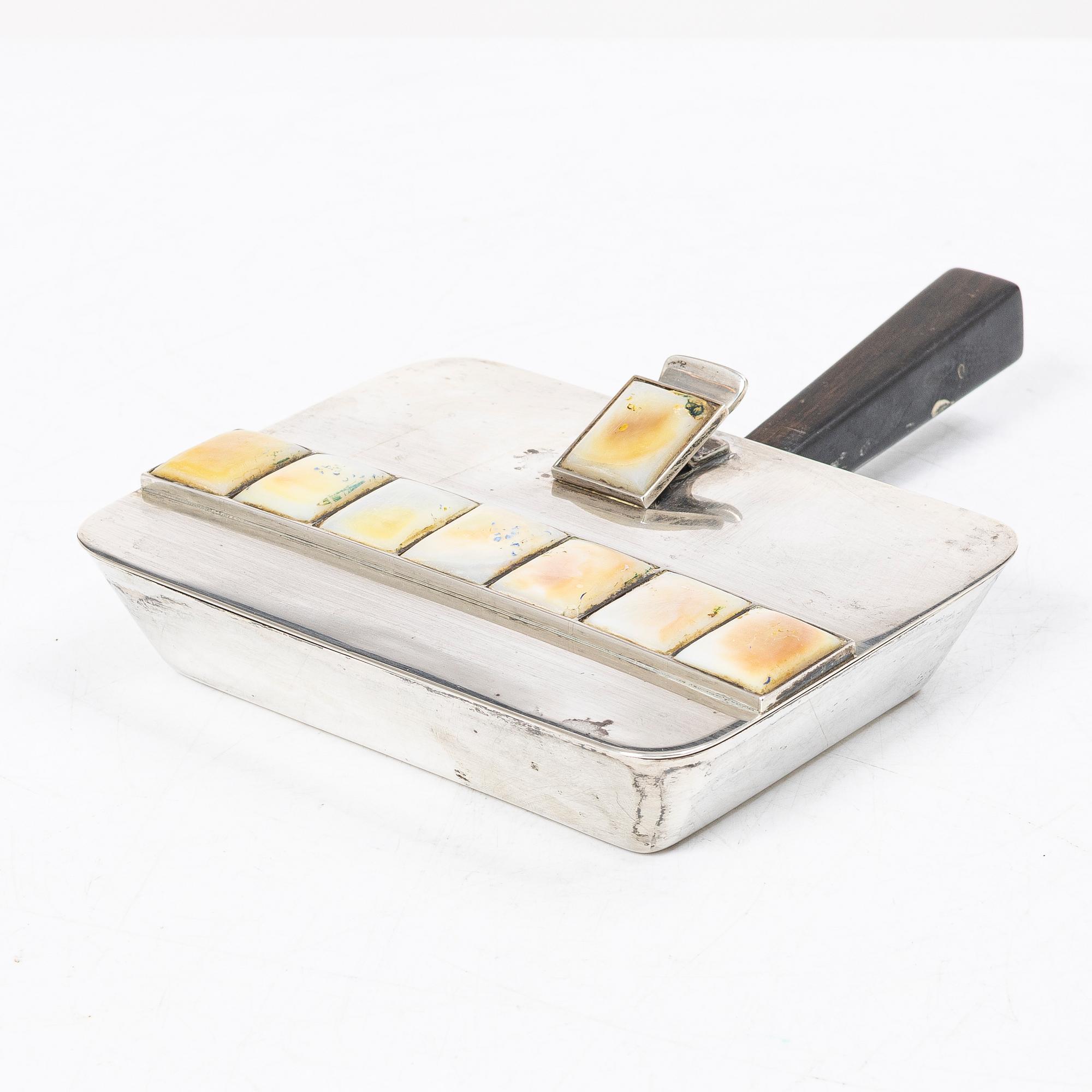 Åke Strömdahl, Ashtray, sterling silver, Hugo Strömdahl, Stockholm 1951.