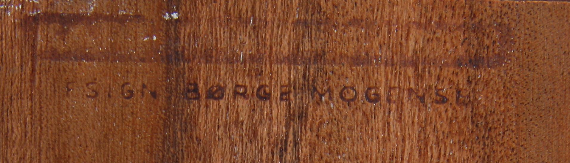 BOKHYLLA, 3 sektioner, Design: Börge Mogensen. 1970-tal.