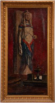 Hans Nikolaj Hansen, Skulptur vid skrivbordet.