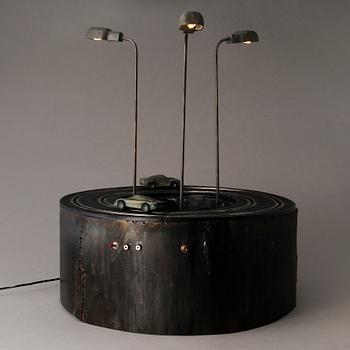 TEEMU SALONEN, a 'Round' sculpture/table lamp signed Teemu Salonen 2017.