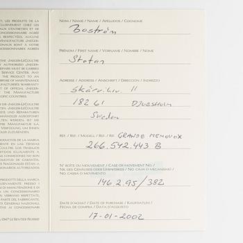 Jaeger-LeCoultre, Grande Memovox, wristwatch, 41,5 mm.