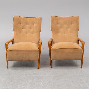 A late 20th Century easy chairs, Italy.