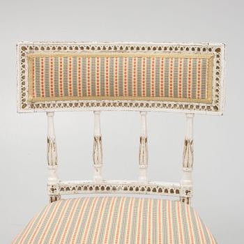 Stolar, ett par, Sengustavianska, 1700-talets slut.