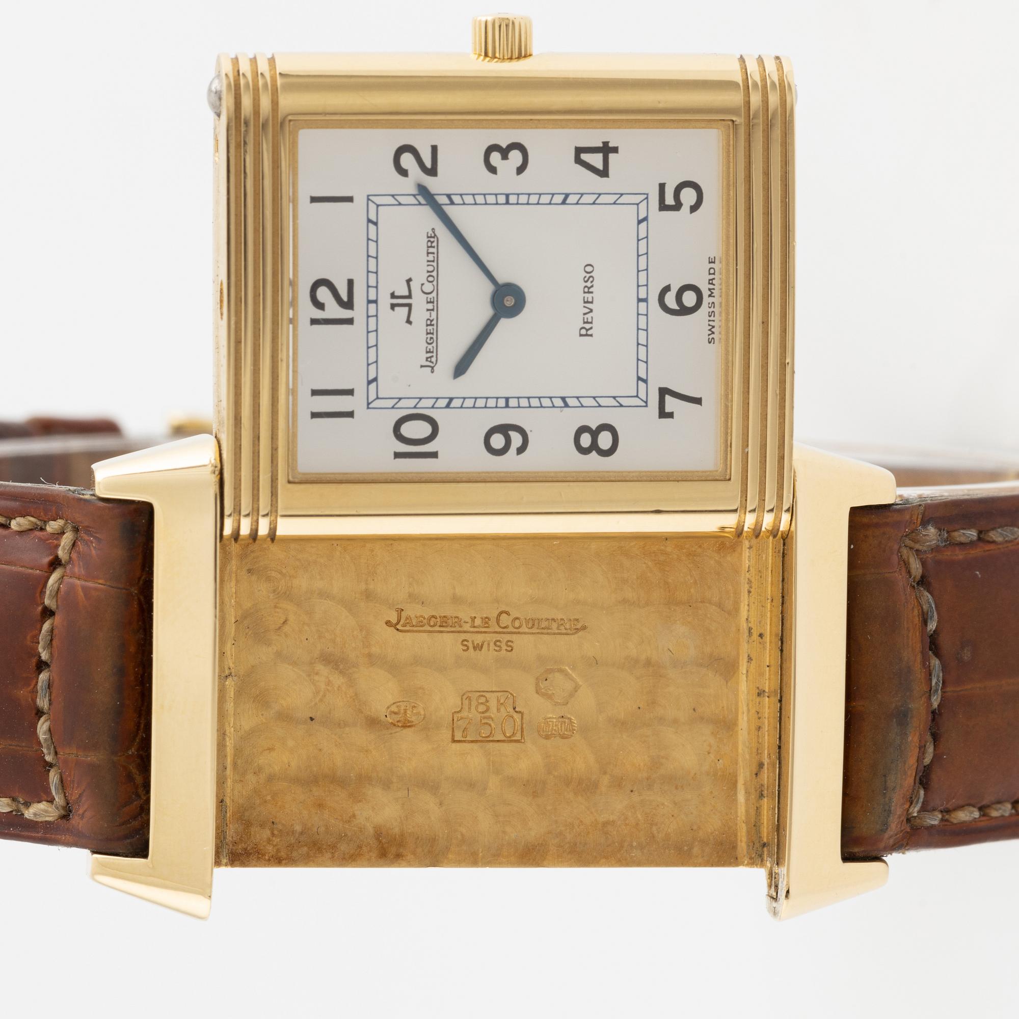 Jaeger-LeCoultre, Reverso, Classique, wristwatch, 23,5 x 33,5 (38,5) mm.