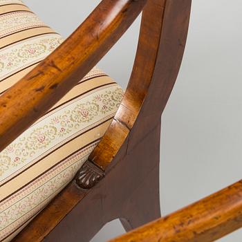 Nojatuolipari, Biedermeier, 1820-40-luku.