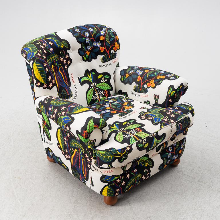 Josef Frank, armchair, model 568, Svenskt Tenn.