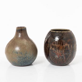 Carl-Harry Stålhane, two vases, Rörstrand.